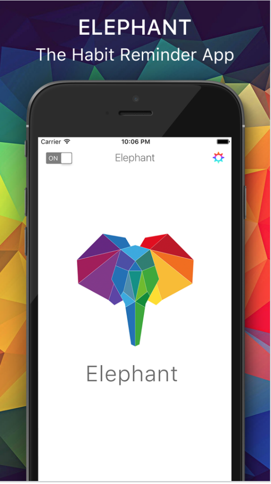 Elephant The Habit Reminder App